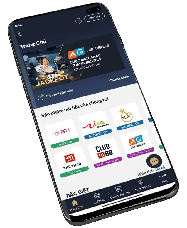 Giao diện Sclub88 trên điện thoại di động